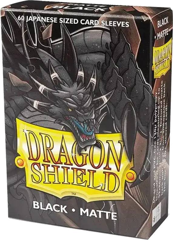 60 malých obalů Dragon Shield - matné Černé