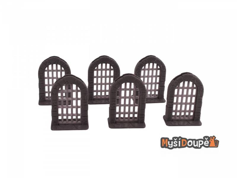 Gloomhaven - Dveře (sada 6ks) Varianta: S mřížemi