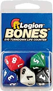 Sada 5 kostek D10 Turndown - Legion Bones