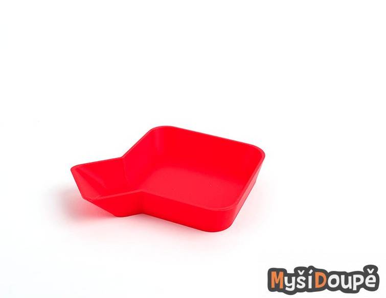 Univerzální miska na žetony se zobáčkem - červená