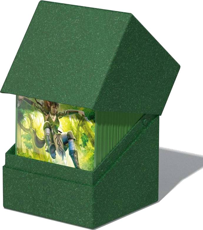 Krabička na karty Ultimate Guard - Boulder Deck Case Return to Earth Green (100+)