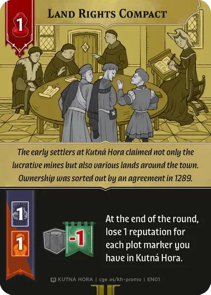 Kutná Hora: Město stříbra – Land Rights Compact Promo Card