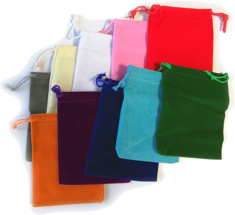 Semišový pytlík 9 x 12 cm (13 barev) Barva: Bílá