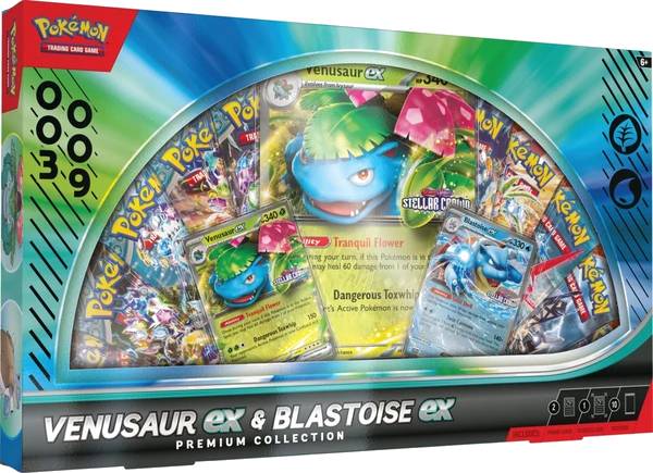 Pokémon TCG: Venusaur ex & Blastoise ex Premium Collection (Smarty Exclusive)