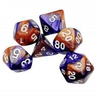 Dice Set Racing Copper/Purple (7)