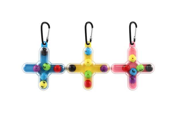 Přívěsek na klíče hlavolam plast 9cm