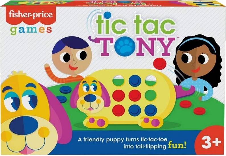 Fisher Price Hra pro předškoláky piškvorky s pejskem Tonym GWN53