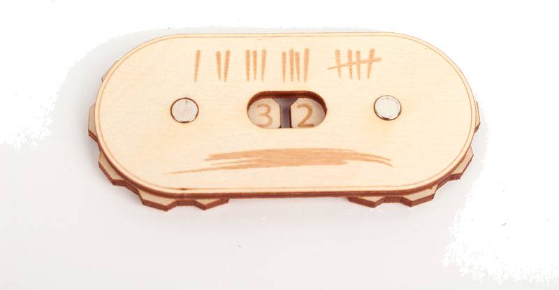 Počítadlo bodů - dvojciferné "univerzální" Barva: Přírodní, Varianta: Varianta 1 Herní počítadlo | Point Counter