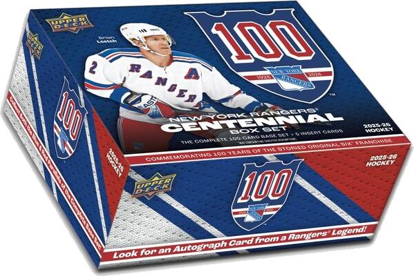 Hokejové karty 2025-26 Upper Deck New York Rangers Centennial Box Set