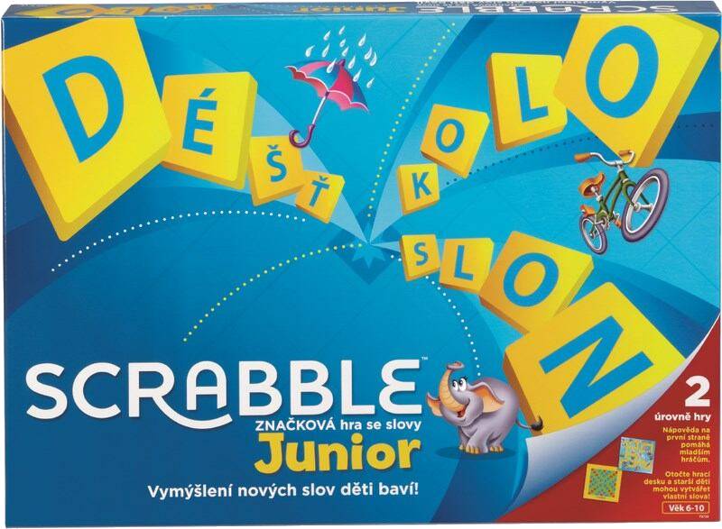 Hra scrabble junior original , mattel y9738