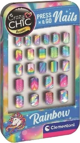 Crazy Chic Beauty Press & Go Nails Rainbow