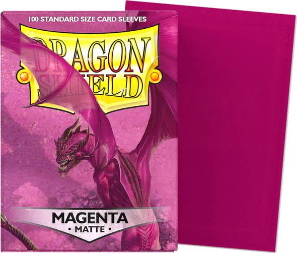 Obaly na karty Dragon Shield 63,5 x 88 mm - matné barevné, barva magenta