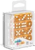 Dice Set Marble Orange - D6 16mm (12x)