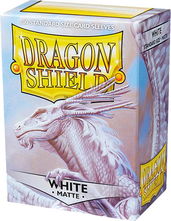 Ochranné obaly na karty Dragon Shield - Standard Sleeves Matte White (100 ks)