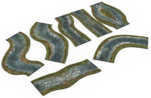 Neoprene 2D terrain set - Rivers: Spring