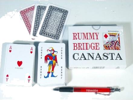 Canasta společenská hra - karty 108ks v papírové krabičce