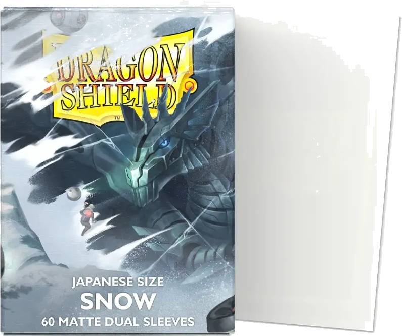 Dragon Shield Matte Dual malé obaly – Snow (matné, bílé, 60 ks)