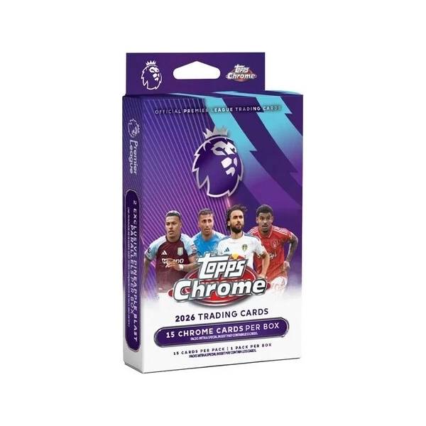 Fotbalové karty Topps Chrome Premier League 2026 Hanger Box