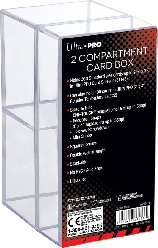 UltraPRO - Krabička se 2 přihrádkami na karty