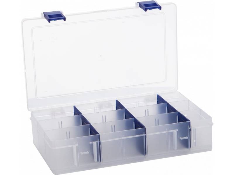 Plastový pořadač - Ideal Box L (transparentní/tm. modrá) NENÍ HRA!