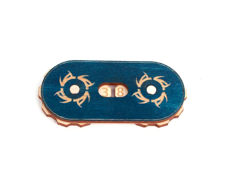 Počítadlo bodů - dvojciferné "slunce" Barva: Modrá, Varianta: Varianta 2 Herní počítadlo | Point Counter