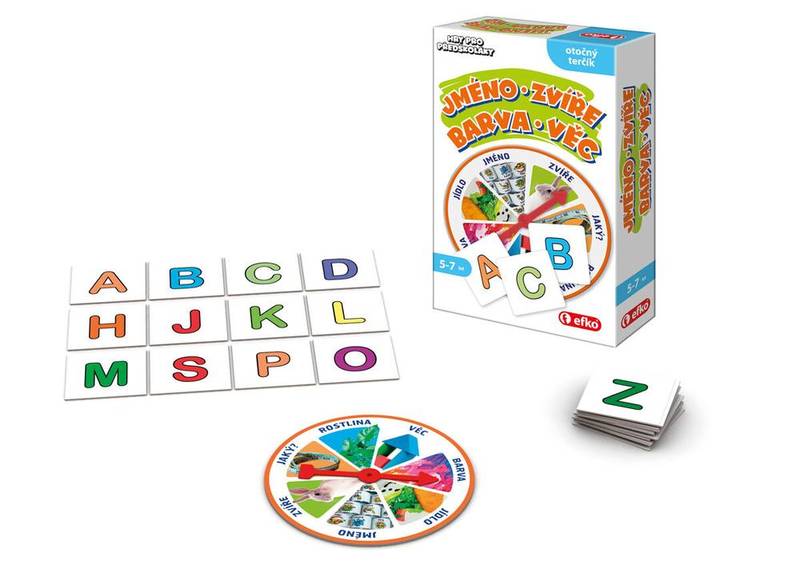 Hry pro předškoláky - Jméno Zvíře Barva Věc