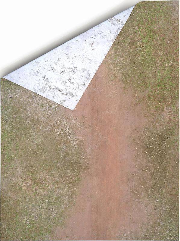 Oboustranné herní podložky pro Kill Team (76 x 56 cm/ 22x30) - různé motivy Varianta: Battleground and Winter Realm