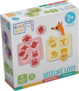 KukiKuk Véééliké loto Barevné stíny