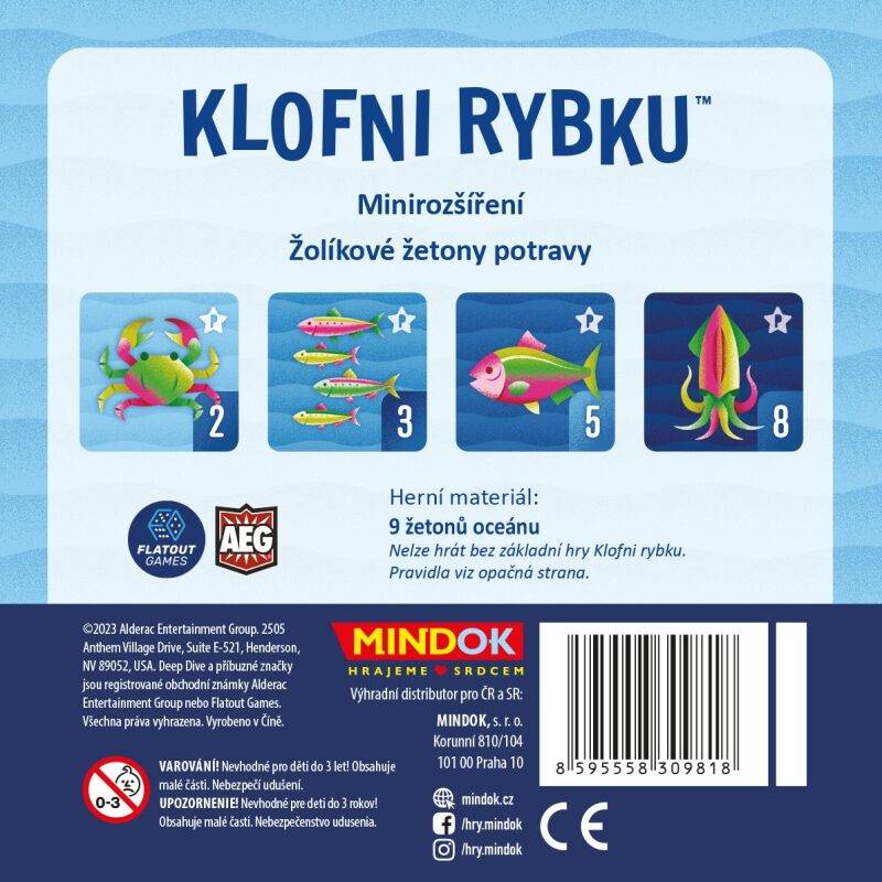 Klofni rybku - Minirozšíření žolíkové žetony potravy