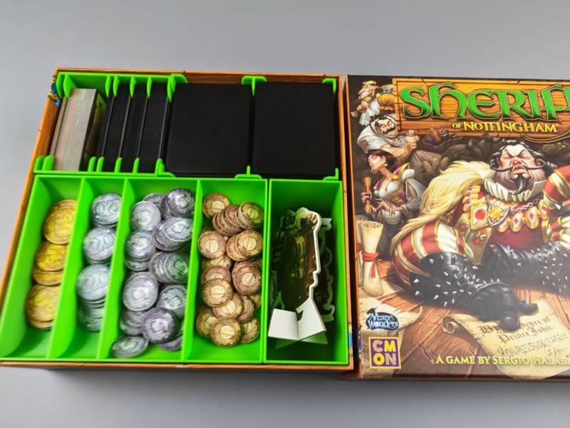 Insert: Sheriff of Nottingham + Merry men (černý, 0087) NENÍ HRA! Insert pro hru Šerif z Notthinghamu