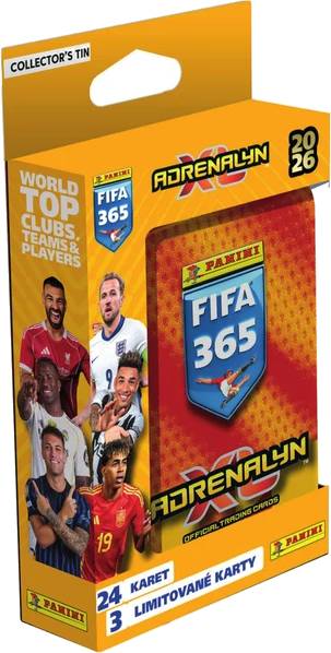 Panini FIFA 365 2025/2026 Adrenalyn - plechová krabička (pocket)