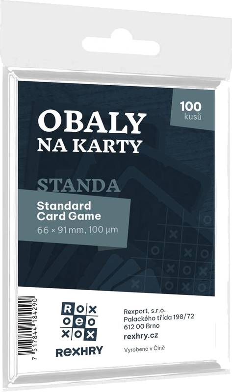Obaly na karty REX - Standard Card Game - Standa - 66 x 91 mm 100ks