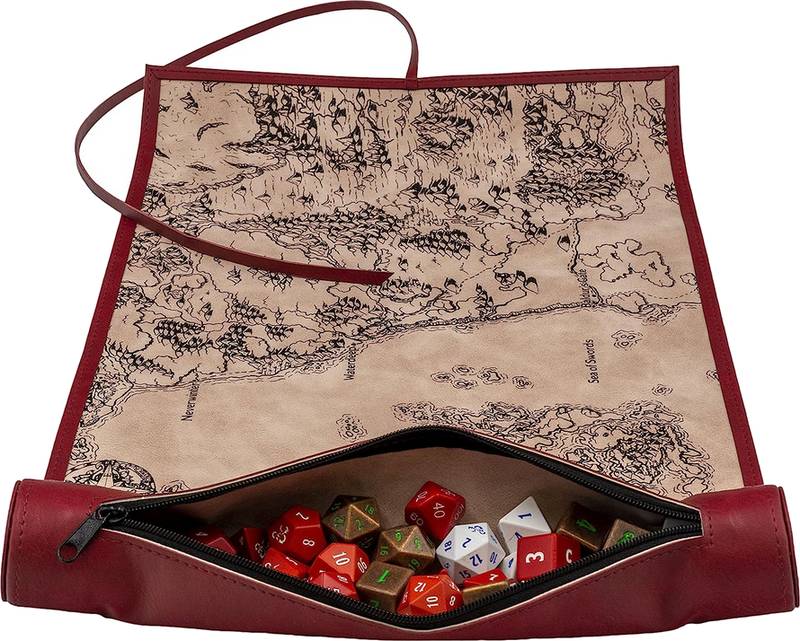 UP - Dice scroll Map - Sword Coast D&D - pouzdro na kostky