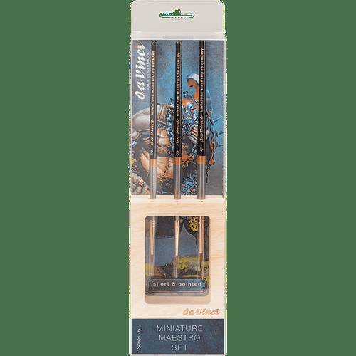 Maestro Kolinsky Red Sable Brush set Short