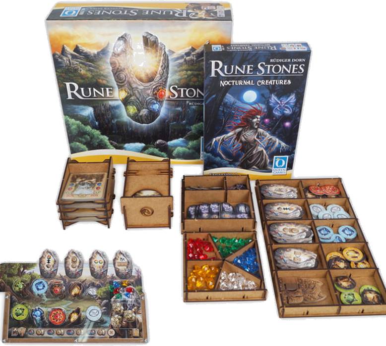 Dřevěný pořadač pro Rune Stones + rozšíření (e-Raptor)