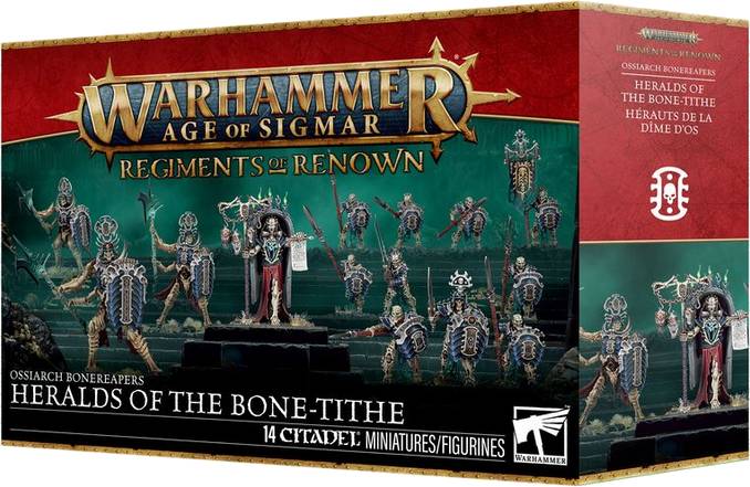 Warhammer Age of Sigmar - Ossiarch Bonereapers: Regiment of Renown - Heralds of the Bone-tithe