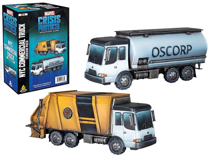 Marvel Crisis Protocol Garbage Truck/Chem Truck Terrain Expansion