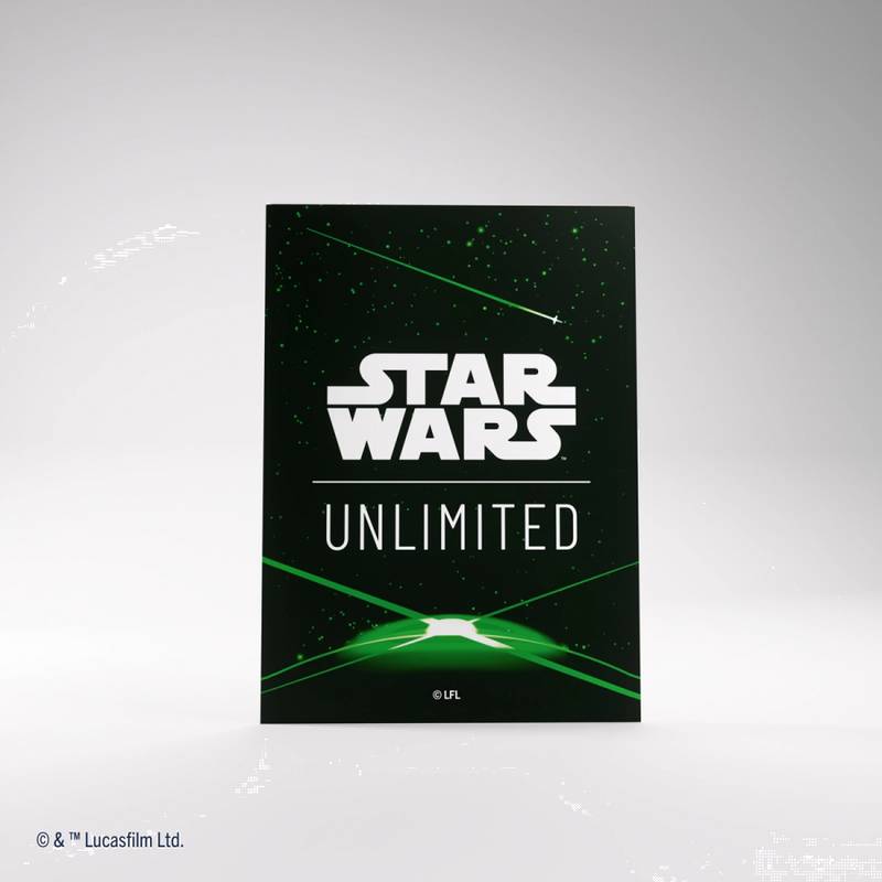 Ochranné obaly na karty Gamegenic - Star Wars: Unlimited Art Sleeves Card Back Green (62 ks)