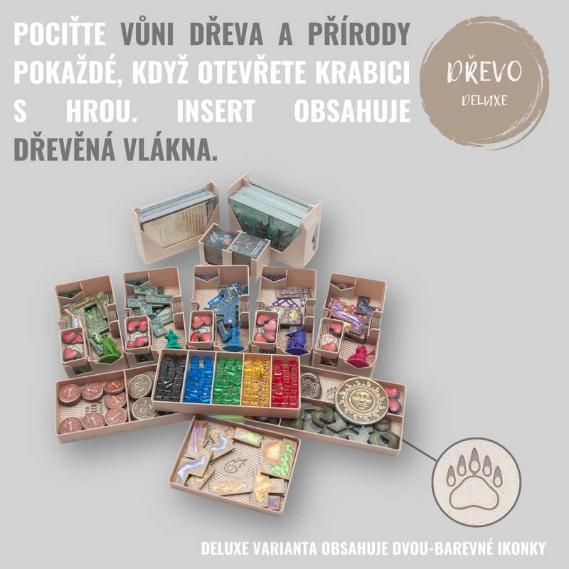 Amulet - INSERT do hry (79289) Barva: Deluxe dřevo NENÍ HRA! Insert do deskové hry - Neobsahuje hru!