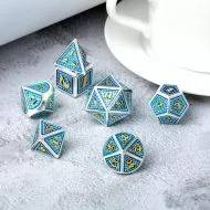 Metal & Enamel Dice Set Poseidon (7)