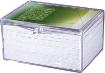 UltraPRO: průhledná krabička na karty, s pantem - 100 karet
