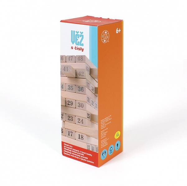 Jenga věž s čísly (Albi)