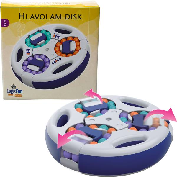 Hlavolam Disk – Rotující logická hra