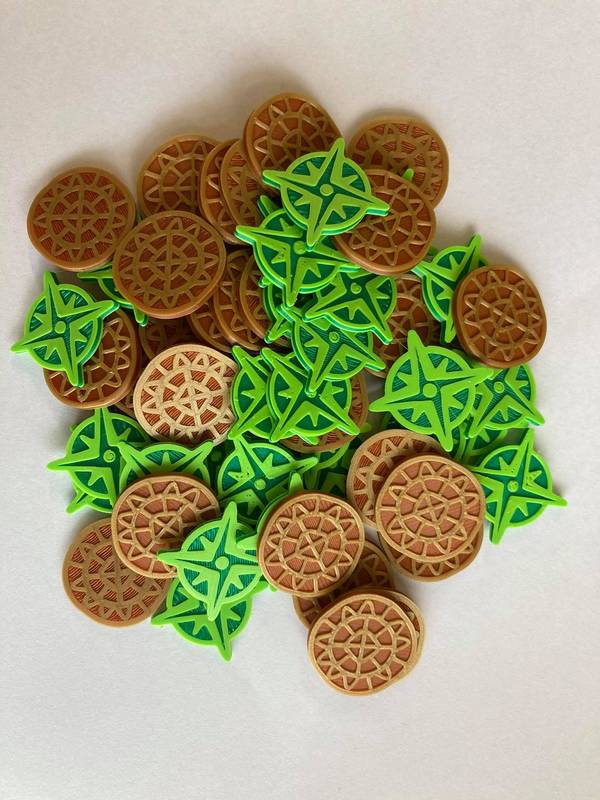 Ztracený ostrov Arnak - žetony