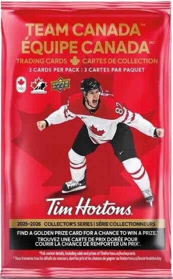 Hokejové karty Upper Deck Tim Hortons Team Canada Hockey 2025-26 Hobby Booster