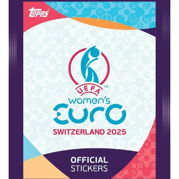 fotbalové samolepky UEFA EURO Women 2025 Sticker Packet