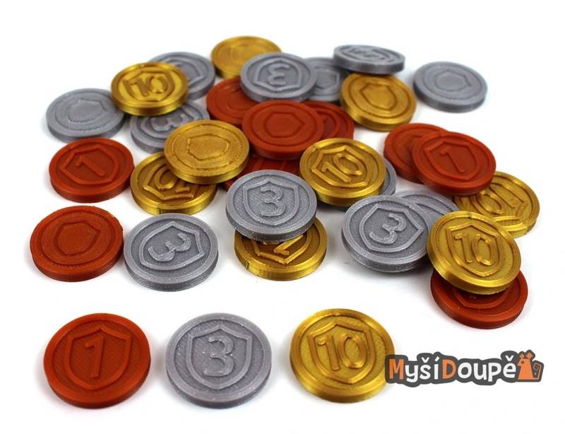 3D žetony Heroes of Might & Magic III - Mince