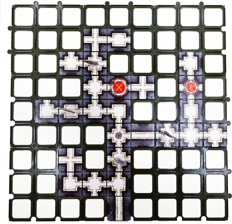 Plastová mřížka na destičky 3x3 (9 ks)